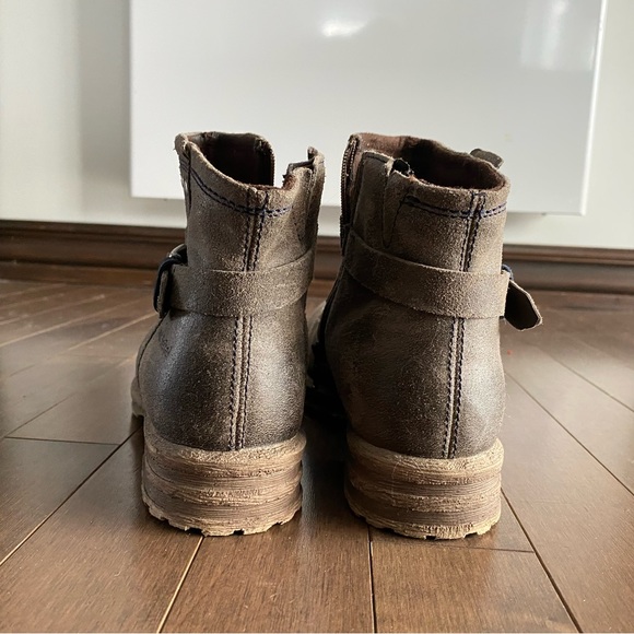 Leather Ankle Boots size 40 fits 9.5-10 women - Picture 4 of 4